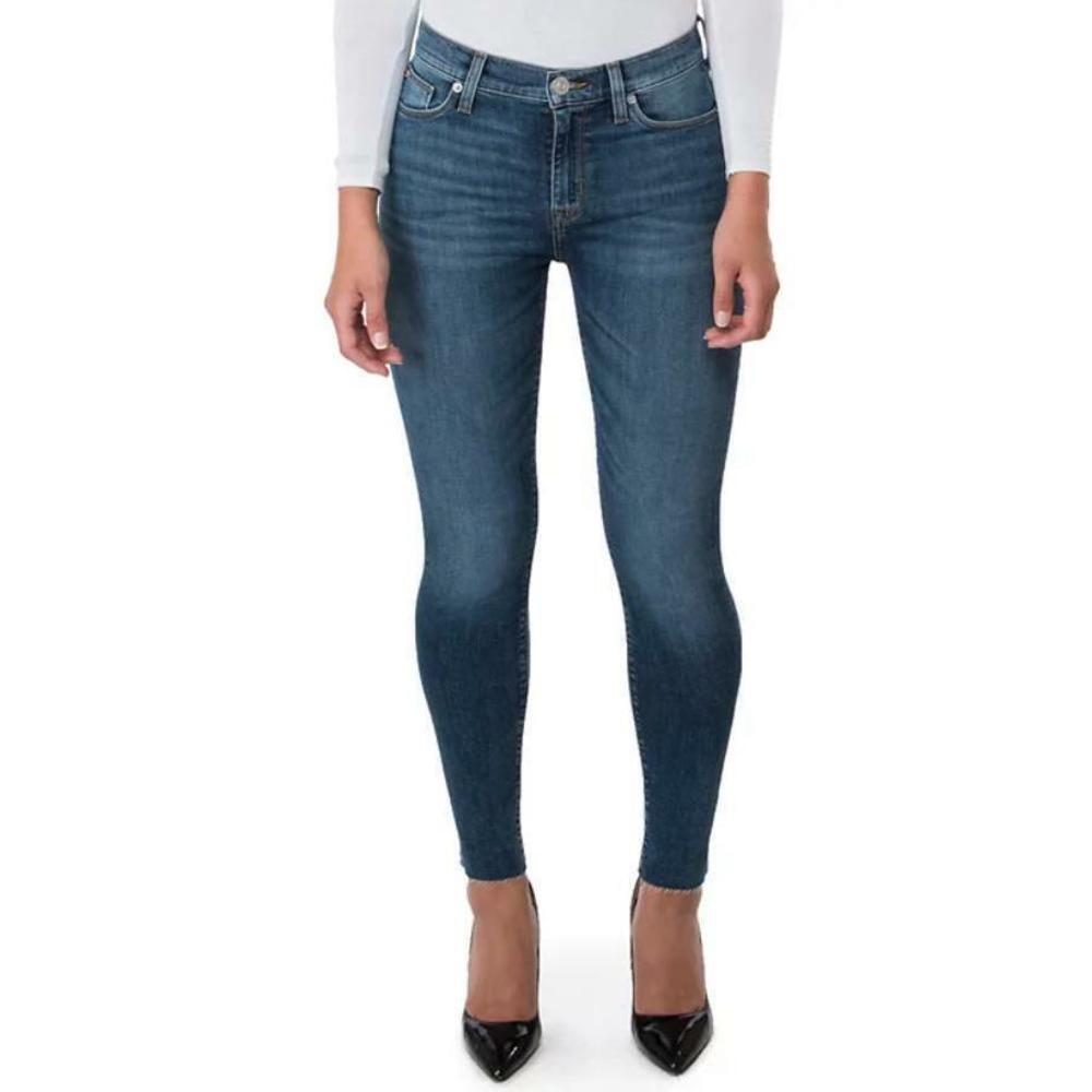 Hudson Jeans Slim Skinny Blue Stretch Distressed Women's Size 27